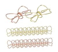 Operitacx 20pezzi Fermagli in Metallo Fermagli Decorativi Per Ufficio Per Documenti Utili