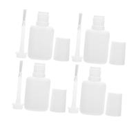 Operitacx 22 Pezzi Flaconi Vuoti per Smalto Top Coat 10 Ml, Barattoli per Unghie di Colore Chiaro con Pennellino, Contenitori Riutilizzabili in Plastica
