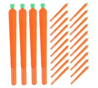 Operitacx 24 Pezzi Penne Gel di Carota Design Ergonomico per Scrittura Confortevole Fluido per Ufficio e Scuola Simpatici per Firme e Appunti
