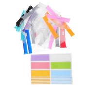 Operitacx 27 Pezzi Borsa la Conservazione dei Medicinali con Chiusura a Zip e Design a Scorrimento, Materiale Pvc e Carta, Custodia da Viaggio per Pillole con Etichette Adesive per Uso