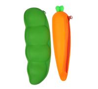 Operitacx 2pezzi Astuccio per Penne in Silicone di Astuccio Portapenne Cerniera Contenitore Organizzatore per Cancelleria Design Forma di Cartone Animato Colore Assortito Colore Casuale