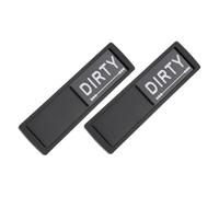 Operitacx 2pezzi Magnete Per Lavastoviglie Divertente e Indicatore e Sporco Cartello Magnetico Facile Da Leggere Per e Organizzazione Del Fridge