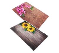 Operitacx 2pezzi Sfondo Floreale Venature Del Legno Resistente Per Servizi Fotografici Compleanni Matrimoni Decorazioni Floreali Sfondi Per Cabina Fotografica
