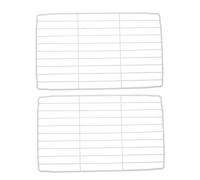 Operitacx 2pezzi Vassoio Metallico Per Congelatore e Frigorifero Ripiano Sostitutivo Bianco Organizer Divisore in Ferro Ripiano Inferiore Per Congelatore Per Frigorifero