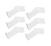 Operitacx 3 Paia Protezione per Unghie Bianco Design a Bocca Piatta, Taglia Unica e Funzione Anti-uv per Sessioni di Pedicure e Gel