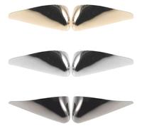 Operitacx 3 Paia Protezioni per Punte Scarpe in Metallo, Copriscarpe per Tacchi Alti Proteggi Dita e Talloni, Accessori Decorativi Resistenti per Eventi e Uso Quotidiano