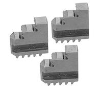 Operitacx 3 Pezzi Mascelle mandrino per tornio autocentrante Metallo Silver