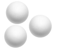 Operitacx 3 Pezzi Palline Cave Decorative in Polistirolo Espanso Fai da Te Pratica delle Palline da Golf in Schiuma Gioco Gonfiabile metà di Schiuma Floreale Palla Capsula Drago Poli Bianca