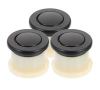 Operitacx 3 Pezzi Pomelli Nascosti Tondi Molla Incorporata in Lega di Zinco e Plastica, Manopole Minimaliste Moderne per Armadi e Vanità, per Bagno e Ripostiglio