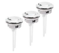 Operitacx 3 Pezzi Pulsante Ricambio per Serbatoio Wc Scarico ad Alta Risposta Materiale Resistente Facile da Installare Compatibile Maggior Parte dei Serbatoi Bagno