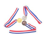 Operitacx 3 Pezzi Set di Medaglie Premio per Competizioni Sportive, Lega di | Dettagli in Poliestere Goffrati, per Tornei di Comunità e Cerimonia Calcistica, Simbolo di Riconoscimento