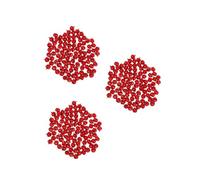 Operitacx 3 Set Campane di Natale Campane Fatte A Mano Campane di Gioielli Campana Fiocchi di Natale con Campane Campanelle del Colletto Campane di Alta qualità Alluminio Rosso 100 Pezzi * 3