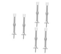 Operitacx 3 Set Fermaporta A Molla Pesante Tappo Antispiffero della Porta Serratura della Porta della Stalla Serrature Campanello di Casa Sicurezza Aria Auto Silver Lega di Zinco 2 Pezzi * 3