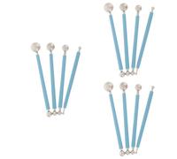 Operitacx 3 Set Strumenti di Argilla Polimerica Raschietto per Artigianato in Argilla Strumenti per L'Arte della Ceramica Argilla Modellabile Lavorazione Dell'argilla 4 Pezzi * 3