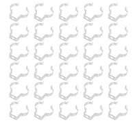 Operitacx 30 Pezzi Clip per Luci a LED in Metallo, Supporti e Portalampada Fluorescente per Fissaggio Stabile di Tubi Luminosi, Accessori per Montaggio Professionale in Impianti Domestici