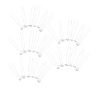 Operitacx 30 Pezzi Fermagli per Chioma da Sposa Perle Finte e Strass, Design a Forma di Fiore in Ferro Argento, Antiscivolo, per Eventi Speciali e Preparazione Feste Nuziali