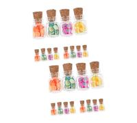 Operitacx 32 Set Miniature Food Jar With Faux Fruit Slices Glass Storage Jars For Diy Decor Lifelike Fruit Slices For Miniature Houses And Creative Projects