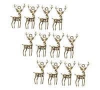 Operitacx 36 Pz cervo decorazioni natalizie addobbi natalizi ciondoli per gioielli bei materiali per il ciondolo del telefono oro orecchini portachiavi Accessori per la creazione di gioielli