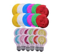 Operitacx 36 set di spirali decorative a forma di lampadina - Decorazioni cristiane a spirale per aule di scuole bibliche, decorazioni estive per soffitti a tema vocazionale.