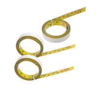 Operitacx 3Roll Autoadesivo in Acciaio con Scala Imperiale e Righello Peel And Stick per Falegnameria e da Disegno Facile da Installare e Riutilizzabile