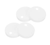 Operitacx 4 Copriviti Decorativi in Plastica Bianca per Sedile Wc da 55 Mm, Tappi Copribulloni Resistenti per Montaggio Wc, Set di Ricambio per Bagno Domestico, Hotel e Bagni Pubblici