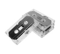 Operitacx 4 Nastri Audiocassette Vuoti Trasparenti 30 Minuti con Custodia Rigida per Registratore Musicale, Microcassette Portatili per Registrazione Vocale e Messaggi Festa,