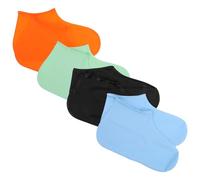 Operitacx 4 Paia Copriscarpe Reutilizzabili Impermeabili Antiscivolo per Uomo Donna Protezione Scarpe per Camminare Ciclismo Viaggi Blu Celeste Arancio Nero