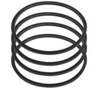 Operitacx 4 Pezzi Anello di Tenuta in Silicone a Coperchi Borraccia Neri | Guarnizione per Coperchio e Bottiglia, Effetto Anti Fuoriuscita, Uso Quotidiano, Colore Nero, Ricambio