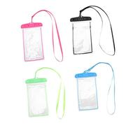 Operitacx 4 pezzi Busta per Smartphone Protettore per Telefono con Lanyard per Spiaggia e Attività Nautiche Design Professionale e Massima Impermeabilità e Accesso Fotocamera