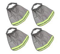 Operitacx 4 Pezzi Cappellino Protettivo da Sole con Visiera Riflettente per Caschi da Costruzione Neck Shield Traspirante per Lavoratori Esterni Facile da Installare e