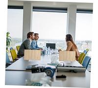 Operitacx 4 Pezzi Clip Supporto Schermo Scrivania in ABS Base Stabile per Divisori Ufficio Rimovibili Supporti Partizione Portatili per Spazi Privati e Ordinati