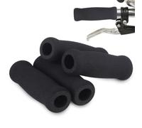 Operitacx 4 Pezzi Coperture per Manubrio Bici in Spugna, Nero, per Freddo | Assorbimento Urti, Sollievo Dalla Fatica, Superficie Antiscivolo, per Bici Pieghevoli e Manubri Standard