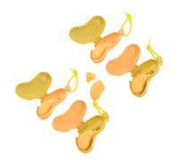 Operitacx 4 Pezzi Custodia Porta Spazzolino da Denti e Dentifricio Banana in Abs con Design Frutta, Protezione Antipolvere e Formato Compatto per Viaggio e Casa