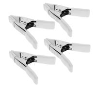 Operitacx 4 Pezzi in Pesanti per Fotografici con Protezione PVC Clip Versatili per Uso Multifunzione Impugnatura Ergonomica Bianco