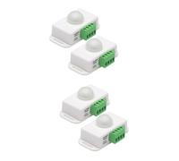 Operitacx 4 pezzi Interruttore Movimento LED Armadio Infrarossi Alta Sensibilità per Illuminazione Ingresso Cucina Scale Bianco