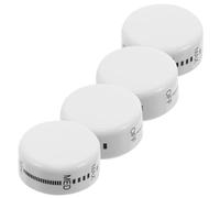 Operitacx 4 Pezzi Manopola del Termostato per Frigoriferi e Mini Frigoriferi in Plastica Bianco Marcature Chiare e Installazione Facile per Controllo Temperatura