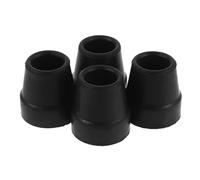Operitacx 4 Pezzi Punte in Gomma Antiscivolo per Bastone Quadripode 16mm, Piedini di Ricambio Flessibili per Anziani, Adatti a Superfici Esterne e Piastrelle
