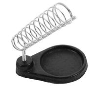 Operitacx 4 Pezzi Rastrelliera di saldatura rotonda saldare magnetico piccolo ferri da saldatura supporto rettangolare per saldatore supporto per saldatore da tavolo ferro da stiro Nero