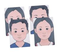 Operitacx 4 Pezzi Tavole per Trucco Lavabili e Riutilizzabili Template Colorati per Pratica Professionale Face Painting con Design Realistico per Scuole Trucco e Hobby