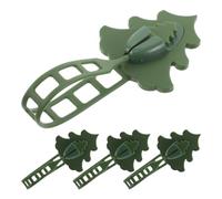 Operitacx 4 Pezzi Verde Gancio, per Silicone in Ghirlanda da Stufa | Design a Forma di Albero di Natale, Installazione senza Fori, Supporto Affidabile, per Stufa e Porta D'ingresso