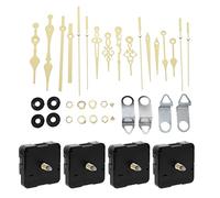 Operitacx 4 Set di Sostituzione del Movimento Dell'Orologio al Quarzo - Meccanismo Dell'Orologio Fai da Te Include Lancette Decorative in Metallo per Ore/Minuti/Secondi - per