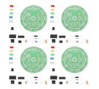 Operitacx 4 Set Kit di Saldatura per Elettronica in Plastica per Principianti, Miglioramento delle Abilità di Saldatura Esperienza Pratica, per Apprendimento Tecnico e Formazione