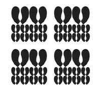 Operitacx 40 Paia Naselli in Silicone per Occhiali, Inserti Neri | Set, Riduzione della Pressione Sul Naso, Protezione della Pelle, per Montature e Lenti