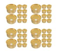 Operitacx 40 Pezzi Barattolo in Alluminio da 150ml, Chiusura Sigillata, Oro | Alimenti per Animali e Succhi, Leggero e Versatile, Uso in Viaggio, Conserva la Freschezza