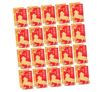 Operitacx 48 Pezzi Buste Rosse Vietnamite Del Cavallo Design per Regali Compleanno e Feste Buste Lai See Hong Bao Vietnamita per