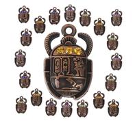 Operitacx 48 Pezzi Charms con Strass Pendenti Vintage per Bracciali e Collane DIY Simbolo Protezione e Rinnovamento con Dettagli Cristallo Luminosi
