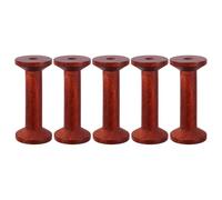 Operitacx 5 Bobine di Filo in Legno 3,5x7,5 Cm per Cucito e Artigianato - Rocchetti Vuoti Vintage per Avvolgimento Filo, Gestione Filato, Ricamo e Creazione Gioielli, Accessori