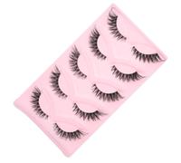 Operitacx 5 Paia di Ciglia Finte Fox Eye Estensione Ciglia Naturali per Trucco Quotidiano e Sere Strisce Leggere e Facili da Applicare per Donna