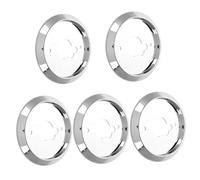 Operitacx 5 Pezzi Base per Manopola Fornello a Gas in Plastica Abs Placcata Argento, Resistente All'usura, Design Elegante, Ricambio per Forno e Cucina