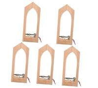 Operitacx 5 Pezzi Cornice in Legno Cucita a Mano Sapone da Sella Morsetti per la Lavorazione del Legno Pinza Regolabile Borsa Color Cuoio Utensili in Pelle Pinza di Fissaggio di Legno